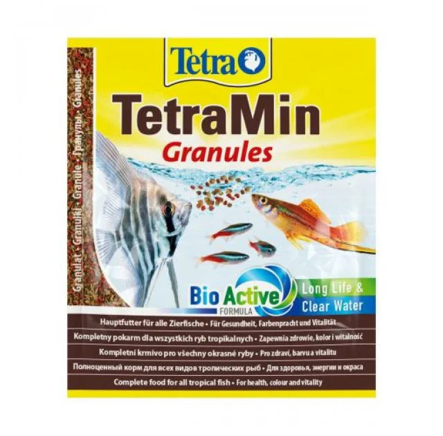 Основний корм Tetra MIN Granules для акваріумних риб, 15 г