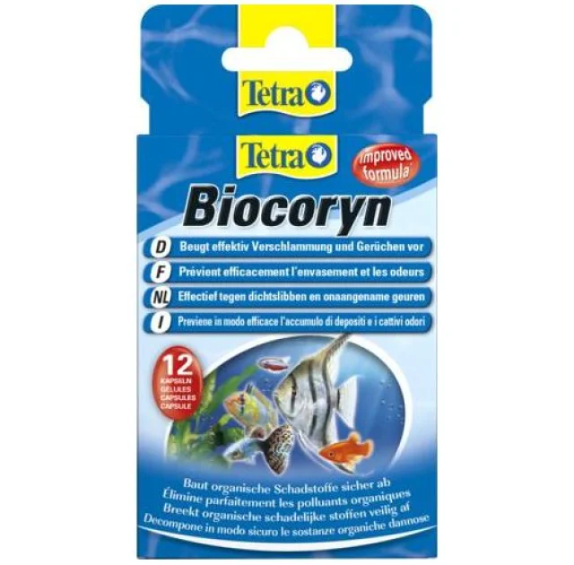Засіб для розкладання органіки, Tetra Aqua Biocoryn, 12 капсул