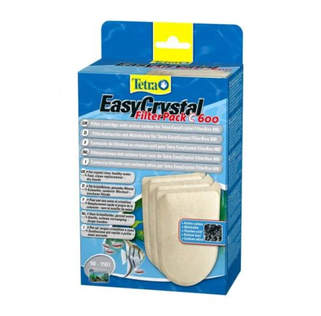 Фільтруючий картридж Tetra Easy Crystal 600 з активованим вугіллям 3 шт