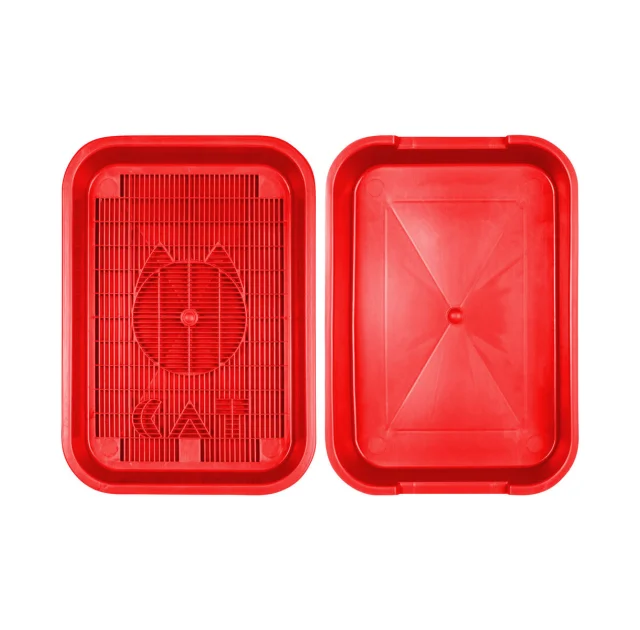 Туалет CAT для котів, під наповнювач, пластик, 35×25×5 см