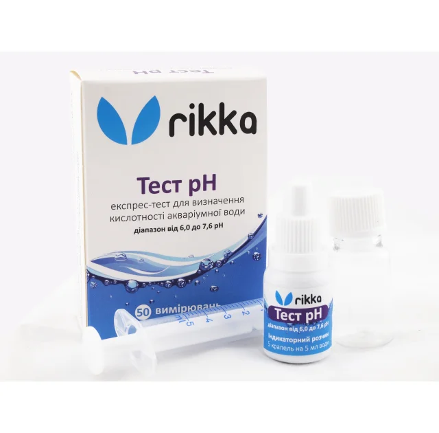 Тест Rikka рН 6.0-7.6 для определения кислотности воды (T-105)