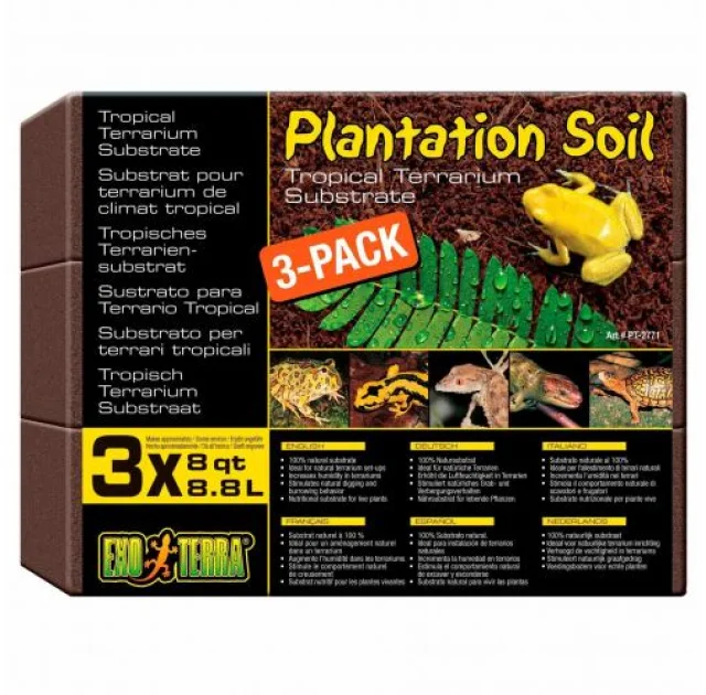 Субстрат для тераріуму Hagen Plantation Soil, 8.8 л, 3 шт