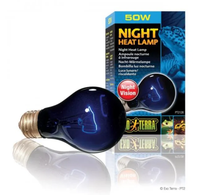 Лампа Hagen Exo Terra Night Heat Lamp імітує ефект місячного сяйва, 50 Вт