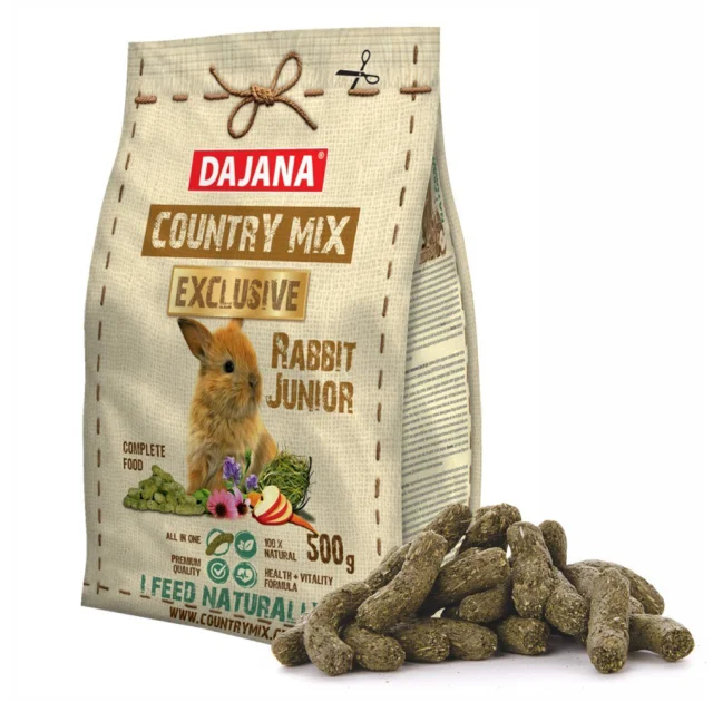 Корм Dajana Pet Country Mix Exclusive Junior для декоративных кроликов, 500 г