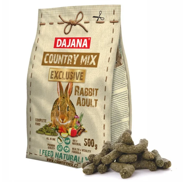 Корм Dajana Pet Country Mix Exclusive Adult для декоративных кроликов, 500 г