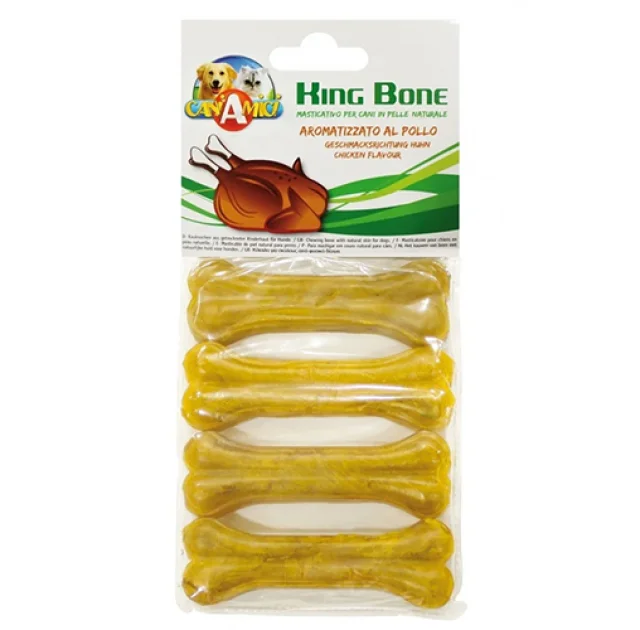 Кость Croci King Bone Chicken для собак, 10 см, 35 г, 4 шт
