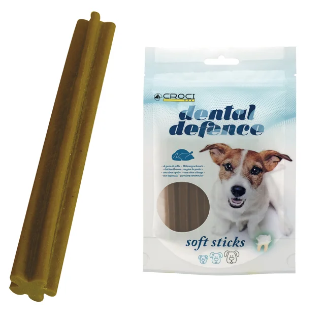 Ласощі Croci Dental Defence Soft Stick для собак, з куркою, 80 г, 10 пач. / Уп, ціна за пачку