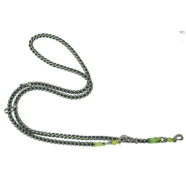 Повідець тренувальний Croci Hiking Endurance, для собак, плетений, зелений, нейлон, 1×2 м