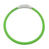 Нашийник LED світиться Croci для собак, USB, силікон, зелений, 40 см