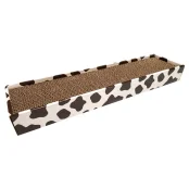 Когтеточка Croci Animalier, для котов, гофрированный картон, корова, 48×12×5 см