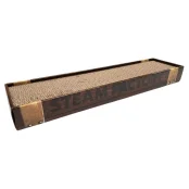 Когтеточка Croci Essence, для котов, гофрированный картон, венге, 48×12×5 см