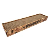 Когтеточка Croci Essence, для котов, гофрированный картон, орех, 48×12×5 см