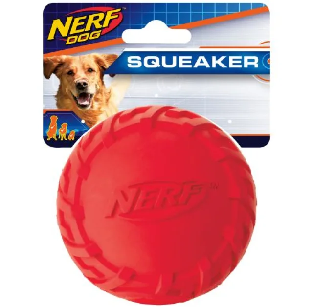 Игрушка Hagen Nerf мяч с пищалкой, для собак, 7.6 см