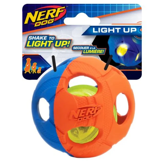 Игрушка Hagen Nerf мяч светящийся, для собак, 9 см