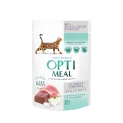 Влажный корм Optimeal для взрослых кошек, с уткой, 85 г
