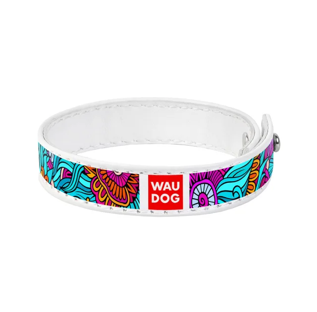 Браслет WAUDOG Design,  с рисунком "Лето", ширина 15 мм, длина 18-20 см, белый