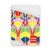 Візитниця WAUDOG Design, з малюнком "Вітраж", ширина 70 мм, довжина 95 мм, білий