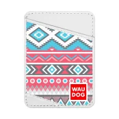 Візитниця WAUDOG Design, з малюнком "Етно", ширина 70 мм, довжина 95 мм, білий