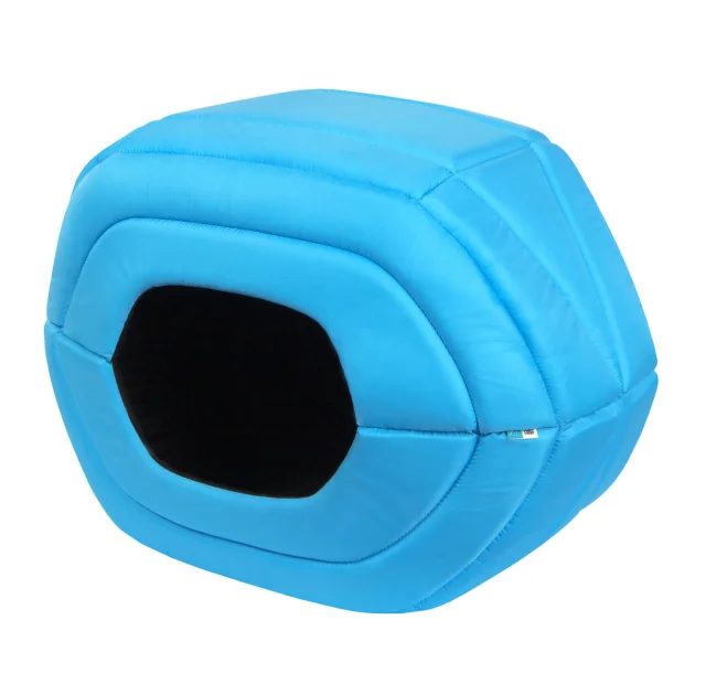 Лежак AiryVest для собак, нейлон, голубой, 60×29×42 см