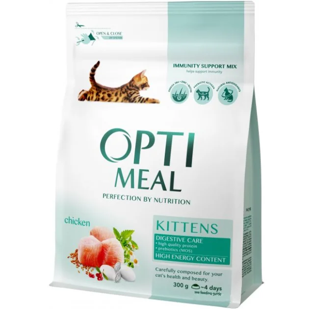 Сухой корм Optimeal для котят, с курицей, 300 г