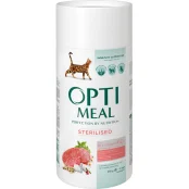 Сухой корм Optimeal для стерилизованных кошек и кастрированных котов, с говядиной, 650 г