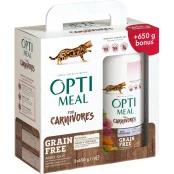 Набор сухого корма Optimeal для взрослых кошек, беззерновой, с уткой и овощами, 650+650 г