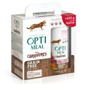 Набор сухого корма Optimeal для взрослых кошек, беззерновой, с индейкой и овощами, 650+650 г