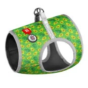 Шлея Waudog для собак, с рисунком Авокадо зеленый, размер XS3, 32-35 см, 22-24 см