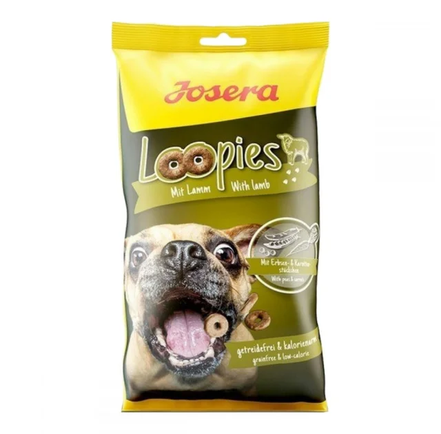 Ласощі Josera Loopies mit Geflugel для дорослих собак, ягням, 150 г