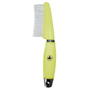 Расческа Croci для длинной шерсти кошек и собак, силиконовая ручка, 7.7×17.3 см