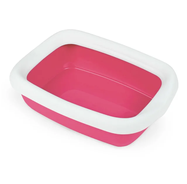 Туалет MPS Beta Red для кошек, с рамкой, красный, 43×31×12 см