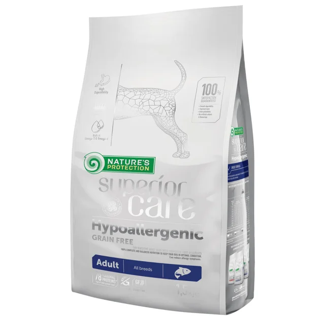 Сухий корм Nature's Protection Hypoallergenic Grain Free Adult для собак, гіпоалергенний, 1.5 кг