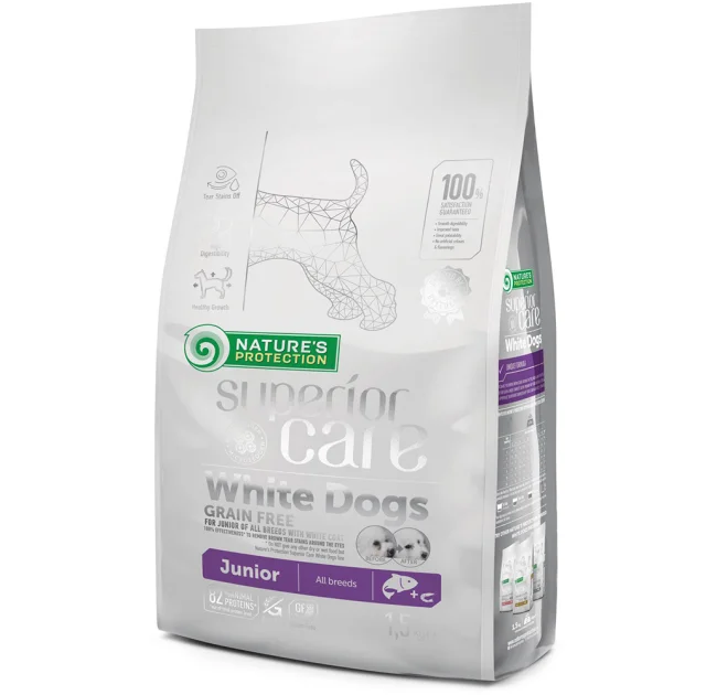 Сухой корм Nature's Protection White Grain Free Junior для щенков, гипоаллергенный, 1.5 кг