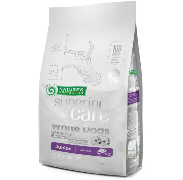 Сухой корм Nature's Protection White Grain Free Junior для щенков, гипоаллергенный, 10 кг