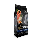 Сухой корм для длинношерстных кошек Savory, со свежим лососем и белой рыбой, 2 кг