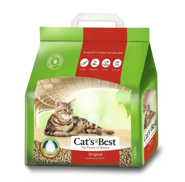 Деревний наповнювач, Cat's Best Original, 2.1 кг(відкл)