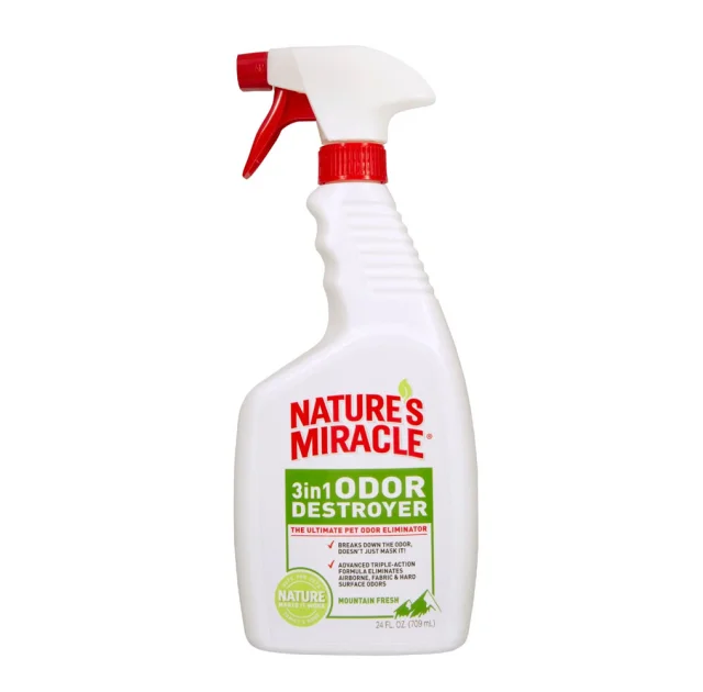 Устранитель запахов 3в1, Nature's miracle 8in1, спрей, аромат горной свежести, 710 мл