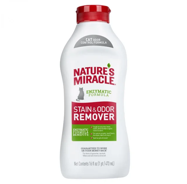 Устранітель плям і запахів Nature's miracle 8in1, для кішок, 473 мл