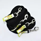 Поводок Cristel брезентовый, 20мм/5.0м черный