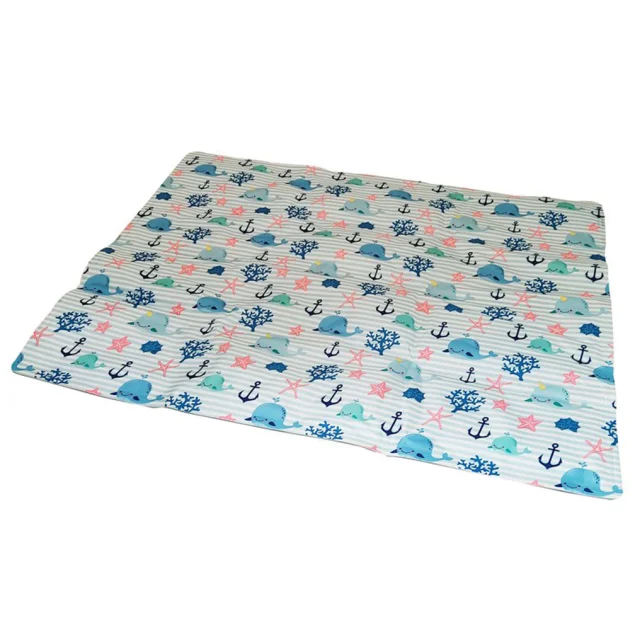 Охлаждающий коврик Croci Tappetino Refrigerante FreshMat для собак, принт морський Кит, 50×40 см