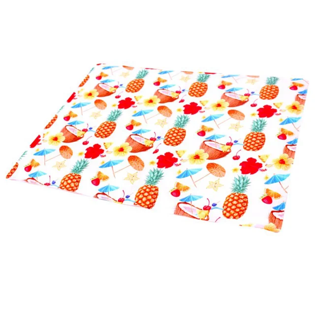 Охлаждающий коврик Croci Tappetino Refrigerante FreshMat для собак, принт коктейль, 50×40 см