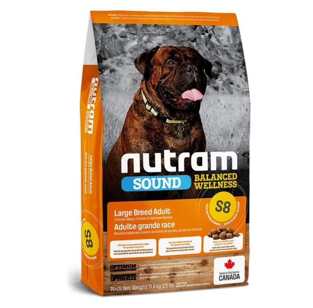 Сухий корм S8 Nutram Sound Balanced Wellness Large Breed для дорослих собак великих порід, з куркою, 20 кг