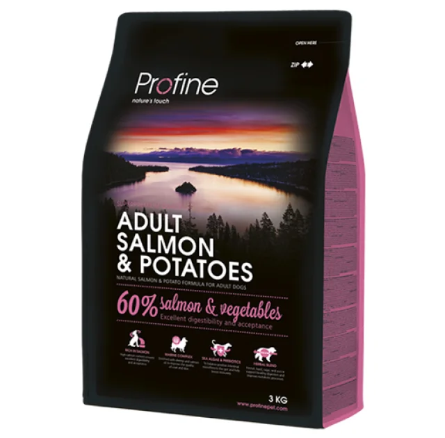 Сухий корм Profine Adult Salmon, для собак, з лососем і картоплею, 3 кг