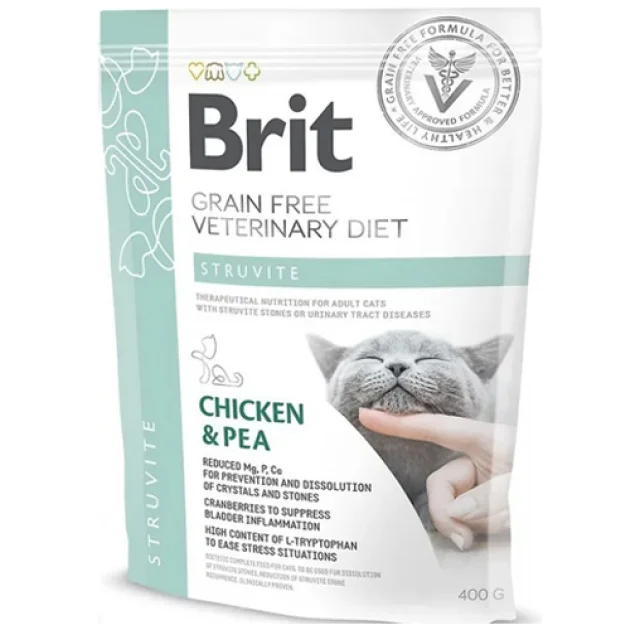 Сухой корм Brit GF Veterinary Diets Cat Struvite, для взрослых кошек, 400 г