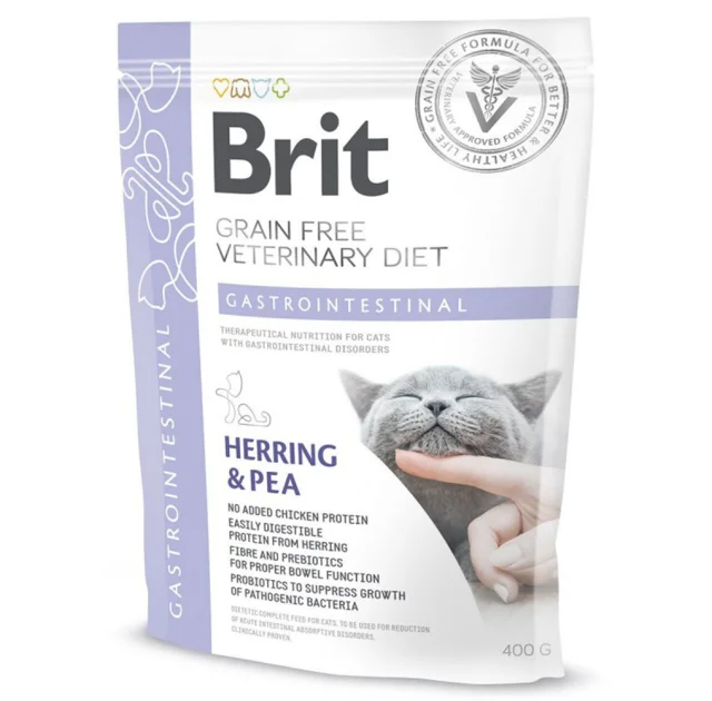 Сухой корм Brit GF Veterinary Diets Cat Gastrointestinal, для взрослых кошек, 400 г