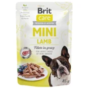 Вологий корм Brit Care Mini pouch, для собак, філе ягняти в соусі, 85 г