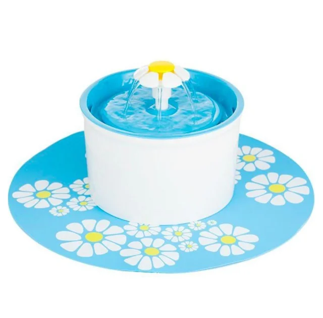 Поїлка-фонтан автоматична, Small Flower, для собак дрібних порід та котів, 13×20×12 см