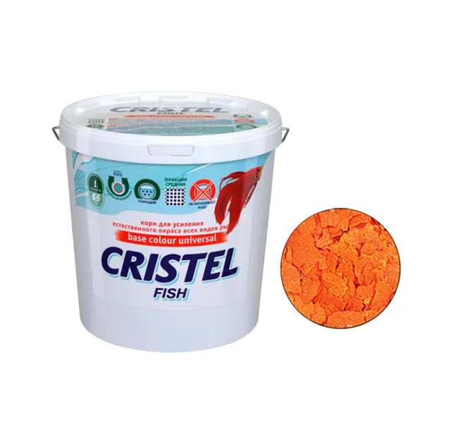Корм пластинчастий Base colour universal flakes для посилення забарвлення всіх видів риб, 5.5 л / 1 кг