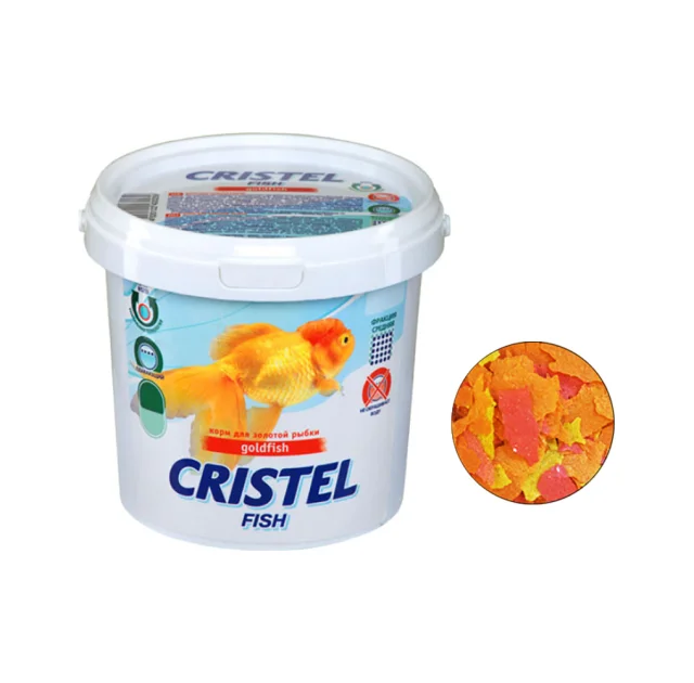 Корм пластинчатый Goldfish flakes для золотой рыбки, 1 л / 200 г