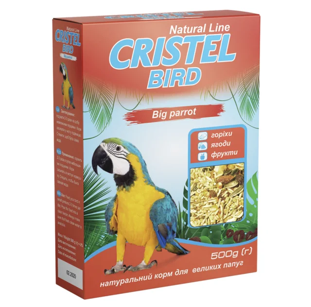 Корм Big parrot "Natural Line" для великих папуг, 500 г